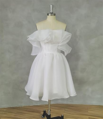 Romantic Tulle Short Mini Ruffles Homecoming Gowns Off The Shoulder Lace Up Back Party Dress 20243