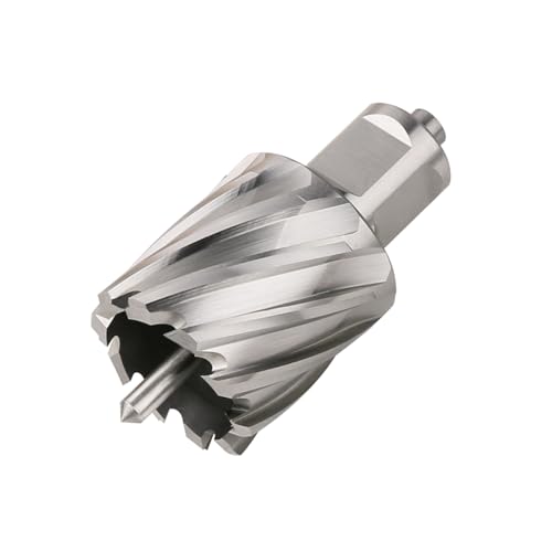 1 szt. 12-60X25mm HSS Pierścieniowe Wiertło Rdzeniowe 19mm Weldon Shank Otwornica Wydrążona Do Metalu Narzędzie Cięcia Stali(21mmX25mm)