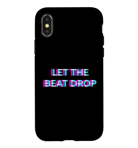 Let The Beat Drop DJ Techno Dubstep House EDM Festival Rave �X�}�z�P�[�X iPhone X/XS �p