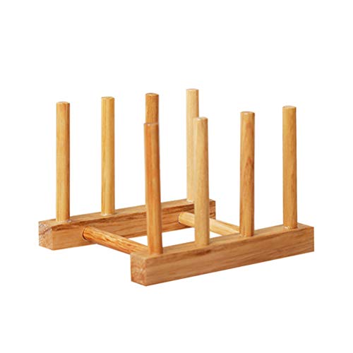 Preisvergleich Produktbild BESPORTBLE Massivholz Abtropfbrett Abtropfbrett Regal Bambus Abtropfbrett Geschirr Abtropfbrett Trocknen Abtropffläche Lagerung Küchenschrank Organizer