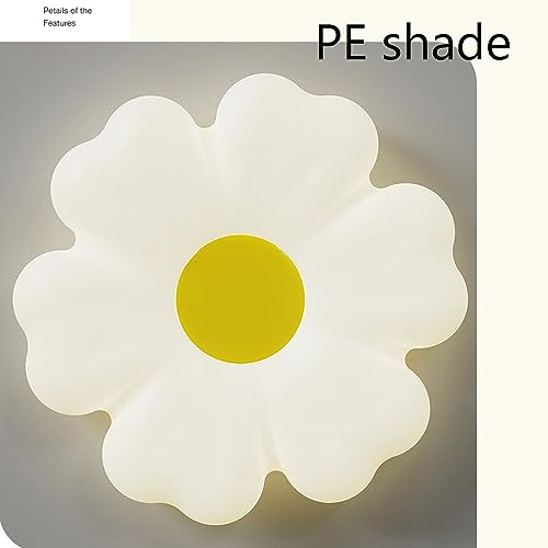 Lámpara LED regulable infantil con luz protectora y diseño nórdico de flor blanca 7