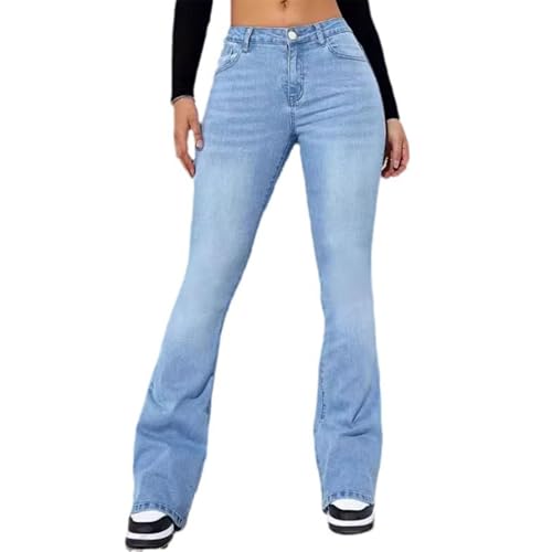 High Waist Stretch Butt Lifting Jeans, Bootcut Casual Denim Pants, Butt Lifting Skinny Jeans for Women
