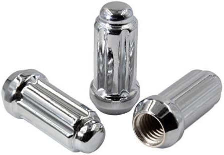 Image of Wheel Accessories Parts 32 Pcs M14x2 14x2 Thread Truck 2.25 inch Long Spline Lug Nuts Chrome 6 Spline Hex Fits Ford Excursion F250 F350 Super Duty