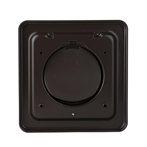 Image of NO-PEST VENT Dual Door Dryer Vent Cover 4 Inch Outdoor, Made in USA, Highest UV-Resistant Plastic, No Lint-Collecting Screen (Brown, 4 inch Metal Vent No Collar)