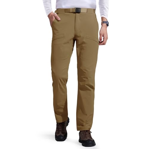 FREE SOLDIER Mens Warm Insulated Waterproof Fleece Lined Pants