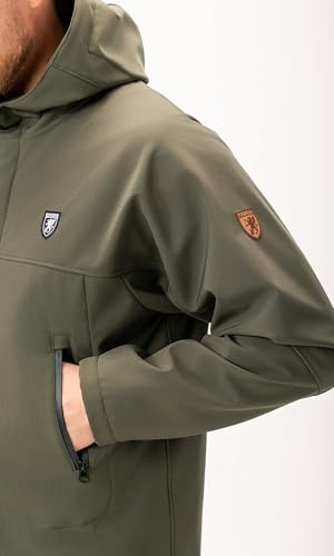 Manteau softshell 8000 mm PGWEAR veste imperméable avec masque - 6
