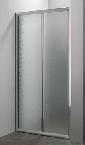 Yellowshop - Porta nicchia libro soffietto pieghevole bagno box doccia cristallo temperato cm 70,...