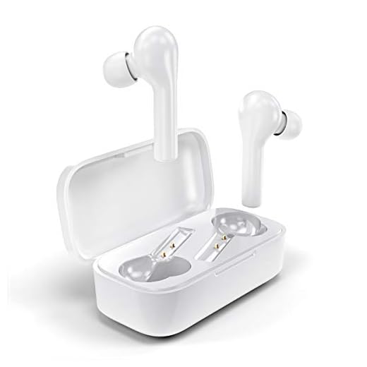 Wireless Earbuds, QCY T5 TWS 5.0 Bluetooth Headphones with Microphone, Compatible for iPhone, Android and Other Leading Smartphones, White