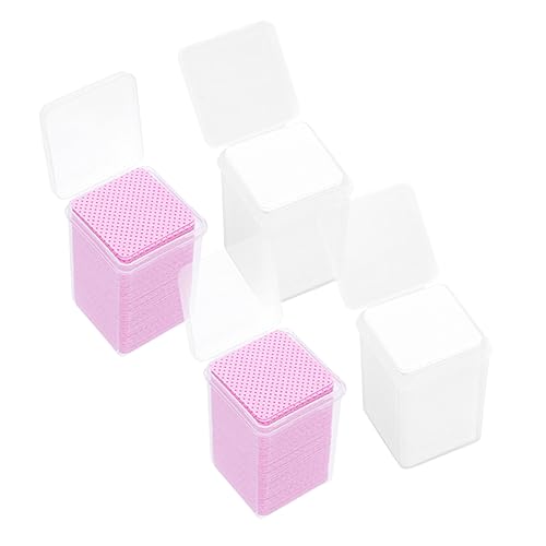 PATKAW 800 Piezas Almohadillas De Limpieza De Pestañas Dispensador De Jabón Transparente Equipo Removedor De Uñas De Gel Lavable Pegamento Para Extensión De Pestañas Limpiar Bomba Algodón