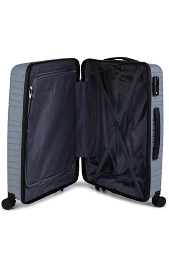 Image of ACEPACK Dawn Small Size Lightweight Luggage - Recyclable Polypropylene, Anti-Theft Double Safety Zipper, Built-in Number Lock, 3-Year Warranty (20,Dark Grey)