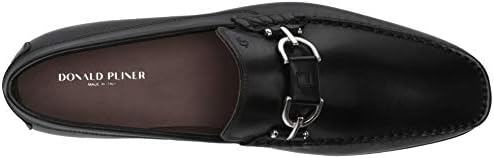 Donald Pliner DACIO202, Men’s Dress, Designer Shoes, Classic Suede Loafers, Black, 15 | Image 4