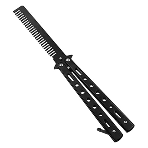 Schmetterlings-Kamm, 1 Stück Butterfly Kamm Edelstahl Faltbarer Cover