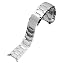 silver stainless steel strap