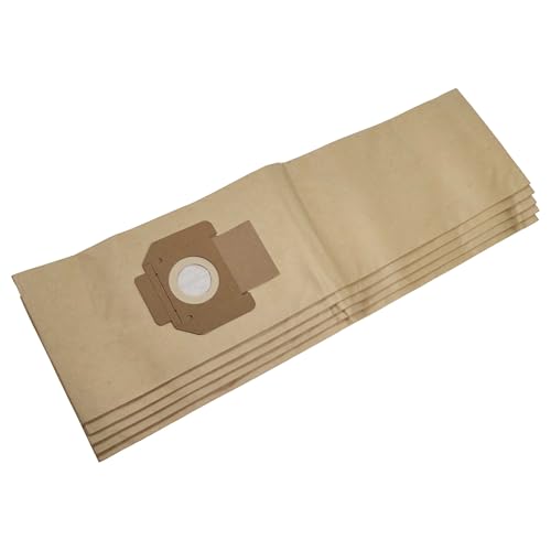 vhbw 5x bolsa compatible con WAP/Alto SQ 450-11, SQ 450-21, SQ 450-31, SQ 490-31, SQ 550-11, SQ 550-1M aspiradora - papel, 84 cm x 20 cm marrón