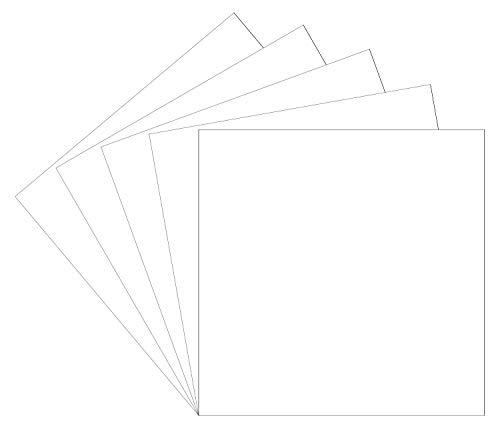 5 Matte White Oracal 631 Vinyl Sheets, Removable Adhesive Backed Vinyl Sheets, Craft Vinyl Sheets for Indoor/Outdoor Marking, Lettering, Decorating, Wall Décor, Window Graphics for Any Craft Cutters