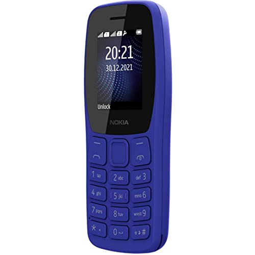 Image of Nokia 105 Dual SIM, Keypad Mobile Phone with Wireless FM Radio | Blue