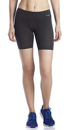 Image of Lavos Women Under Dress Sports Cycling Shorts, Bamboo Cotton Activewear Yoga Gym Workout Anti-Bacterial Uniform, Elastic Mid Waist Shorties Tights for Womens and Young Ladies