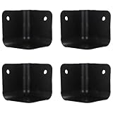 Milisten Eckenschutz für Lautsprecher, Schrank, Ecken, Metallschränke, Lautsprecherecken, Schutz für Flug, Straße, Koffer, Verstärker, Lautsprecher, Schwarz, 4 Stück