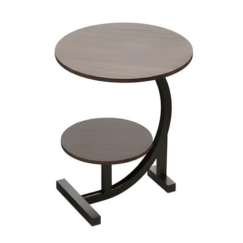 Modern Double Side Table for Living Room, Minimalist Small Side