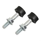 Hood Bumper Stopper 2 Pack Compatible with For GTO, For Nova, For Camaro - Car Hood Pad Set, Engine Hood Bumper Rubber, Black (2 Pcs)