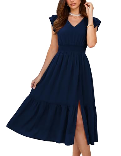 GRACE KARIN 2026 Womens Summer Dresses V Neck Ruffle...