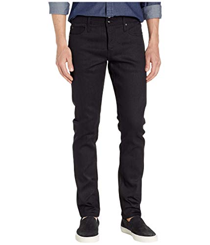 The Unbranded Brand Men's Ub444 Tight Fit 11oz Solid Black Stretch Selvedge Denim