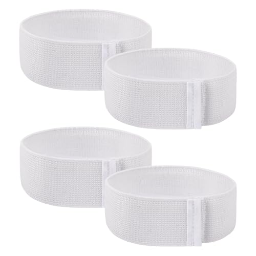 2 Pairs Shin Guards Strap, Soccer Lace Bands Shin Guard Holders Soccer Shin Guard Strap Shin Fixed Strap Ankle Guards Soccer Lightweight Ankle Guards for Football Running (White)