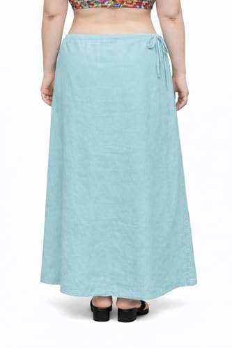 Image of CITIX Pure Cotton Petticoat for Woman Saree | Adujastable Drawstring Waist