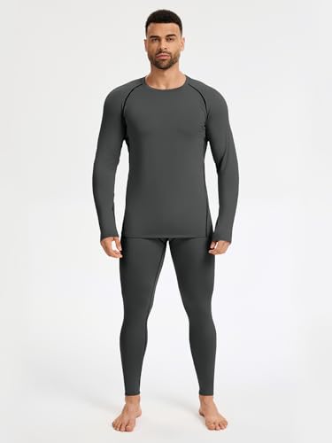 4 Pack Thermal Shirts for Men Long Sleeve Compression Shirts Sim Fit Thermal Underwear Tops for Cold Weather3