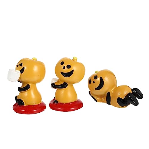 Image of 3Pcs Halloween Micro Landscaping Ornaments Creative Resin Mini Adornments for Indoor and Outdoor Halloween Decorations for and Miniature Garden Layouts