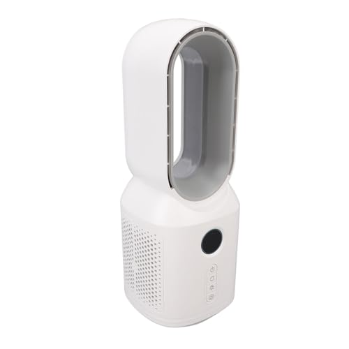Tomantery Ventilador de Escritorio sin Aspas, Potente Ventilador Oscilante de 3 Velocidades para Uso en el Hogar y la Oficina, Recargable de 4000mAh