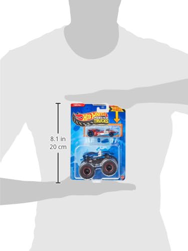 Image of Hot Wheels Monster Trucks Promo 5, 1:64 Scale Die-Cast Monster Truck & 1:64 Car, Set of 2