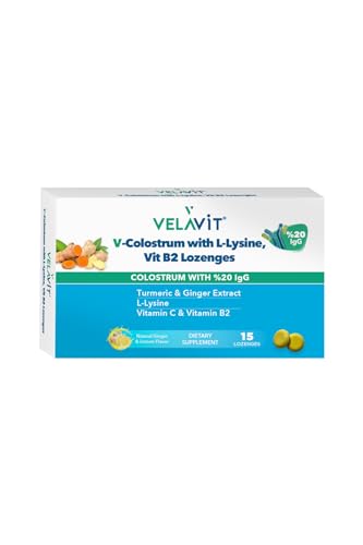 Colostrum with L-Lysine Vitamin B12 Lozanges, 15 Pastil