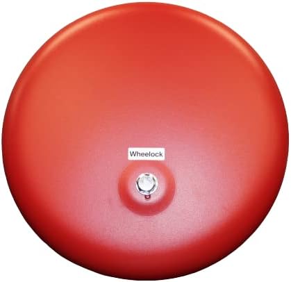WHEELOCK MB-G10-24-R - Motor Bell, Indoor/Outdoor, 24 Vdc, 10" Shell, Red