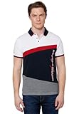 Koroshi Polo de Manga Corta de algodón con Cuello Camisero con Botones para Hombre | Ropa Casual, de Color Blanco/White, Talla 3XL