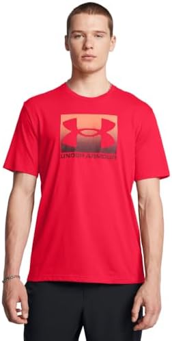 Under Armour Erkek Kutulu Spor Güncelleme Kısa Kollu Tişört, (600) Kırmızı / / Koyu Bordo, S - Görsel 1