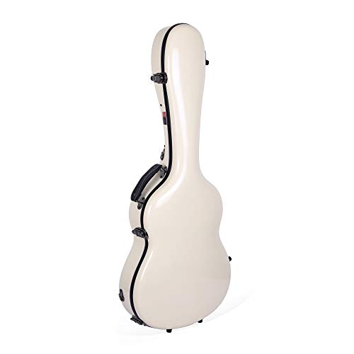 Étui guitare classique Crossrock CRW500 en bois multiply noir coffre de protection rigide