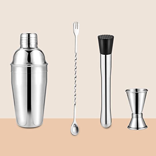 カクテルシェーカー 4点セット 550ml バーテンダー スノー カップ バーウェアツールセット マティーニ カクテル ステンレス製 最高ツール パーティーグッズ バーセット シェーカー 多用性 お酒 業務用 自家製