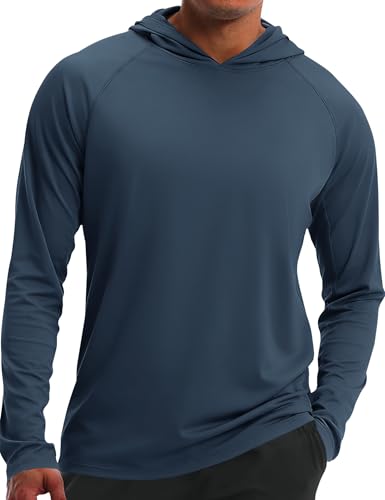 iWoo Men's UPF 50+ Sun Protection Long Sleeve Quick Dry Hooded Shirt - image 1