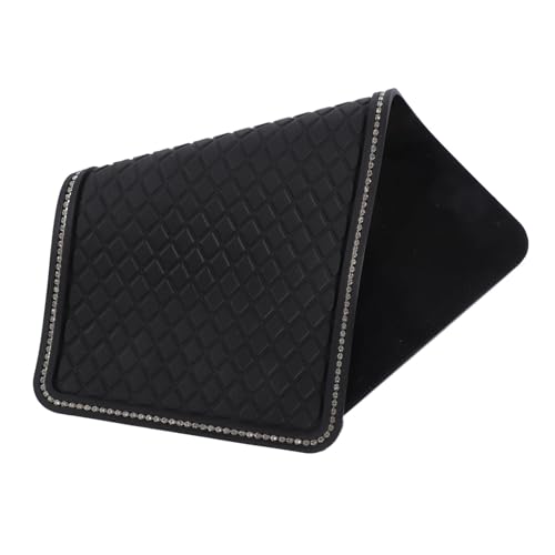 HOLIDYOYO Dashboard Pad Rhinestones Anti-Slip Car Mat for Interior Storage and Phone Holder Stylish Design