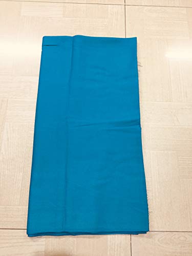 Image of BKRKJ Women's Lizibizi Cotton Unstitched Dress Material Plain Fabric by Meter for Sewing Suit,Salwar,Blouse,Shirt,Kurta,Pyjama,Pathani,Kameez,Chudidar,Patiyala (Firozi Blue 25, 5 Meter)