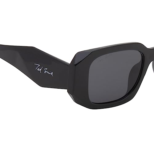 Image of Ted Smith Men's Women's UV Protection Acetate Square Sunglasses
