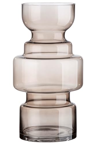 GILDE Jarrón Decorativo Grande de Cristal, tamaño XL, Moderno jarrón de Flores de Cristal, decoración para otoño,...