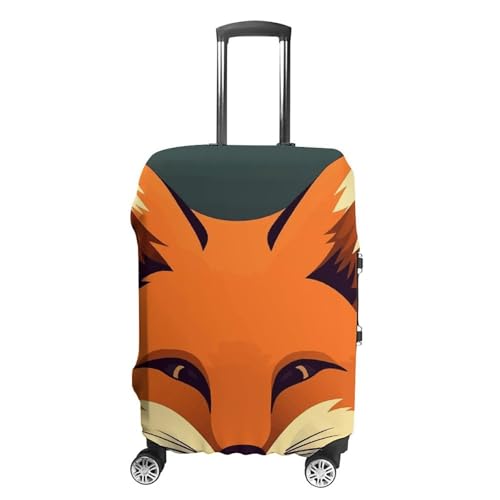 A Fox Image Luggage Cover, Washable Elastic Suitcase Cover Protector Fit 18-32 Inch Luggage