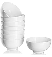 DOWAN Rice Bowls, 8 Ounce Small Soup Bowl, Porcelain Dessert Bowls, Bowls for Side Dish, Ice Crea...