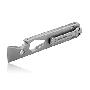 OLIGHT Opry Multifonction Outil 5 en 1 TC4 Titane Barre de Levier.Multitool d’extérieur pour Décapsuleur, Tournevis,Règle,Levier,Clé Hexagonale