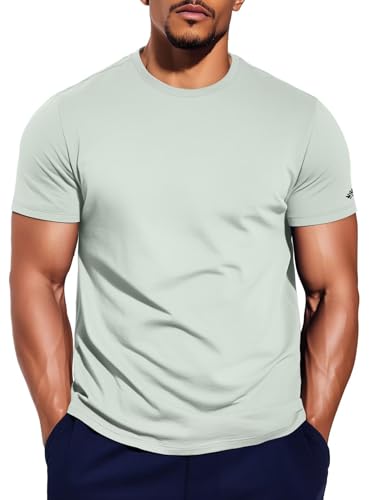 Zengjo Mens Running Shirts Quick Dry Lightweight...