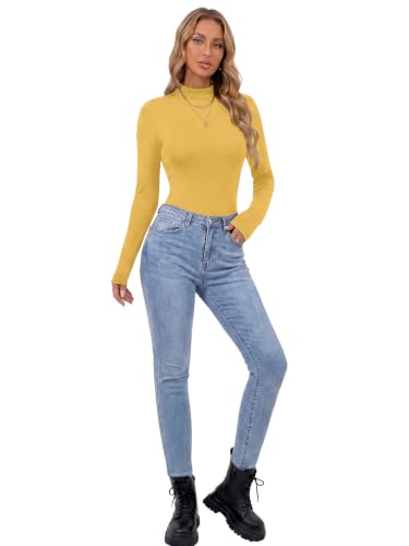 Image of OPOIPIN Women's Long Sleeve Basic Bodysuit