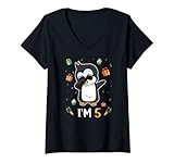 Photo Gallery donna 5 years old penguin theme 5th birthday penguin lover maglietta con collo a v Photo Gallery donna 5 years old penguin theme 5th birthday penguin lover maglietta con collo a v