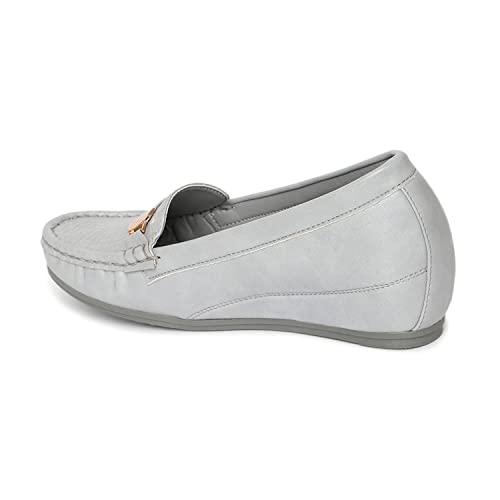 Image of Marc Loire Women Comfortable Loafer Mules Ballet Wedge Heels Footwear